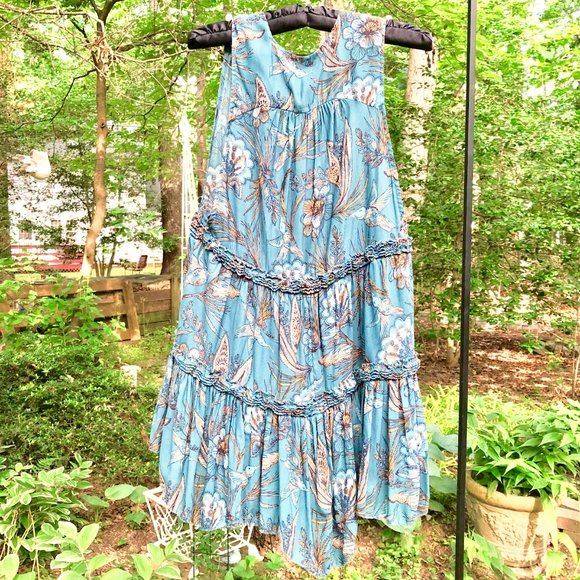 Free People Asymmetric Floral Swing Tiered Top - Picture 4 of 8